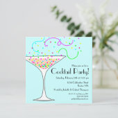 紙吹雪カクテルパーティの招待状 招待状 (スタンド正面)