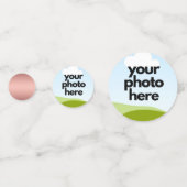 紙吹雪カスタムとバラ金ゴールドアクセント コンフェッティ (裏面)