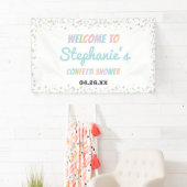 紙吹雪カラフルかわいい小さなベビー散水シャワー 横断幕 (インサイチュ)