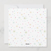 紙吹雪カラフルのハッピーバースデー シーズンカード (裏面)