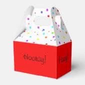 紙吹雪カラフルの誕生日パーティー フェイバーボックス (裏面サイド)