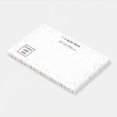 紙吹雪カラフルスターズアンドチョコレートレイン先生 ポストイット (アングル)