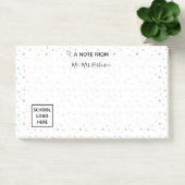 紙吹雪カラフルスターズアンドチョコレートレイン先生 ポストイット (オフィス)