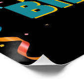 紙吹雪カラフルストリーマー30th誕生日パーティー ポスター (コーナー)