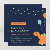 紙吹雪カラフルパーティー誕生日 招待状 (正面/裏面)