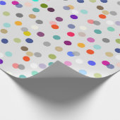 紙吹雪カラフルプリント全大事な行事ギフトラップ ラッピングペーパー (角)