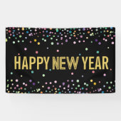 紙吹雪カラフル大晦日のパーティー飾り 横断幕 (横)