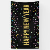 紙吹雪カラフル大晦日のパーティー飾り 横断幕 (縦)