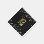 紙吹雪カラフル大晦日パーティーナプキンス スタンダードカクテルナプキン (角)