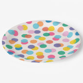 紙吹雪カラフル子供の誕生日パーティー ペーパープレート (アングル)