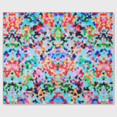 紙吹雪カラフル抽象芸術モザイク模様ネックタイ ラッピングペーパー (フラット)