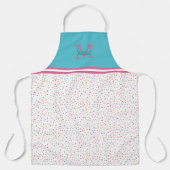 紙吹雪カラフル散布 |モノグラム エプロン (正面)