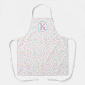 紙吹雪カラフル散布 |モノグラム エプロン (正面)