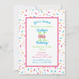 紙吹雪カラフル散布 |誕生日パーティー 招待状