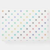 紙吹雪カラフル水玉模様結婚ズゲストブック ゲストブック (裏面)