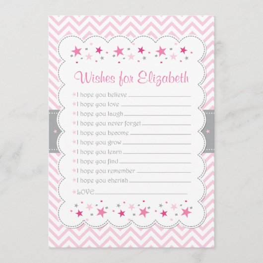 紙吹雪カードの希望ベビー アドバイスカード (正面)