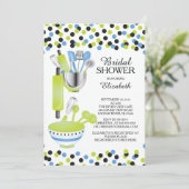 紙吹雪キッモダンチンブライダルシャワー招待状 招待状 (スタンド正面)