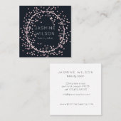 紙吹雪クラシック |ミニマルな名刺 スクエア名刺 (正面/裏面)