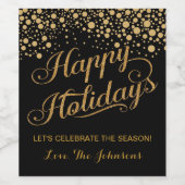 紙吹雪クリスマスワインラベル ワインラベル (シングルラベル)