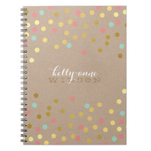 紙吹雪グラマラスかわいいスポット金ゴールドコーラルミントクラフト