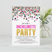 紙吹雪グリッターバチェロレッテ 招待状 (スタンド正面)