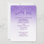 紙吹雪グリッター95th誕生日パーティー 招待状 (正面)