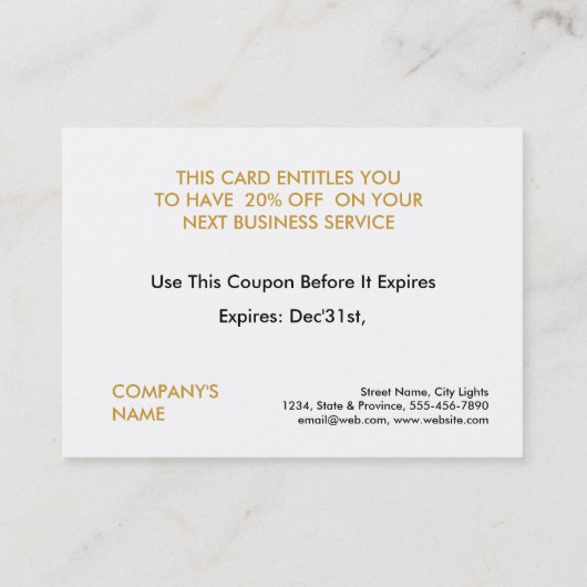 紙吹雪グリーンクーポンカード伝票割引ギフト 割引カード (裏面)