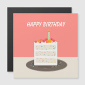 紙吹雪ケーキハッピーバースデー (正面/裏面)