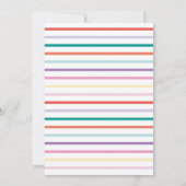 紙吹雪コラージュのフラット日付カードの保存 セーブザデート (裏面)