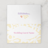 紙吹雪コラージュ折り畳み座席表 プレイスカード (外部開封)