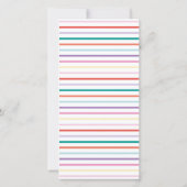 紙吹雪コラージュ結婚のメニューカード (裏面)