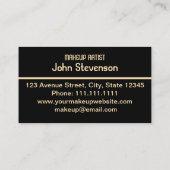 紙吹雪ゴールデンスターズグリッターシャインエレガントブラック 名刺 (裏面)