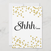 紙吹雪サプライズパーティの招待状 招待状 (裏面)