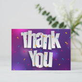 紙吹雪サンキューカード 招待状 (スタンド正面)