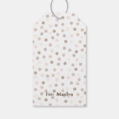紙吹雪シック(ドット) ギフトタグ (裏面)