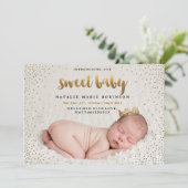 紙吹雪スウィートベビー誕生のお知らせ 案内状 (スタンド正面)