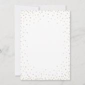 紙吹雪スターズ金ゴールドグリッター新年のイブパーティー 招待状 (裏面)