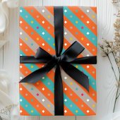 紙吹雪ストライプ幾何学 ラッピングペーパー