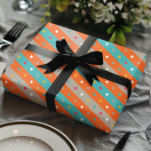 紙吹雪ストライプ幾何学 ラッピングペーパー