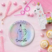 紙吹雪スパークリーバチェロレッテ |ブライダルパーティ ペーパープレート (パーティー)