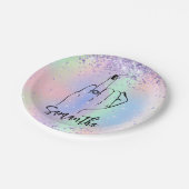 紙吹雪スパークリーバチェロレッテ |ブライダルパーティ ペーパープレート (アングル)