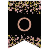 紙吹雪スパークルシャインバラ金ゴールド結婚ズフォーエバー バンティングフラッグ (第3の旗)