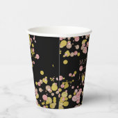 紙吹雪スパークルシャインバラ金ゴールド結婚ズモノグラム 紙コップ (右)