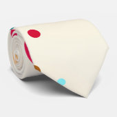 紙吹雪スパークル水玉模様パターンタイ ネクタイ (ロール)