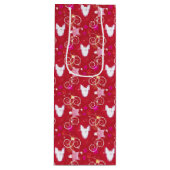 紙吹雪ダイヤモンドブルテリア ワインギフトバッグ (正面)