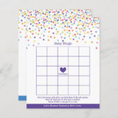 紙吹雪テーマベビーシャワーゲーム (正面/裏面)