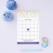 紙吹雪テーマベビーシャワーゲーム チラシ (シングル)