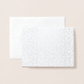 紙吹雪ドットシックブラシ結婚スクリプトありがとう 箔カード (裏面封筒付き)