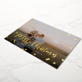 紙吹雪ドットスクリプトフルフォト 箔シーズンカード (回転した状態)