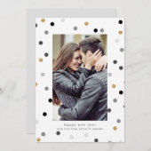 紙吹雪ドットズニューイヤーホリデーカード シーズンカード (正面/裏面)